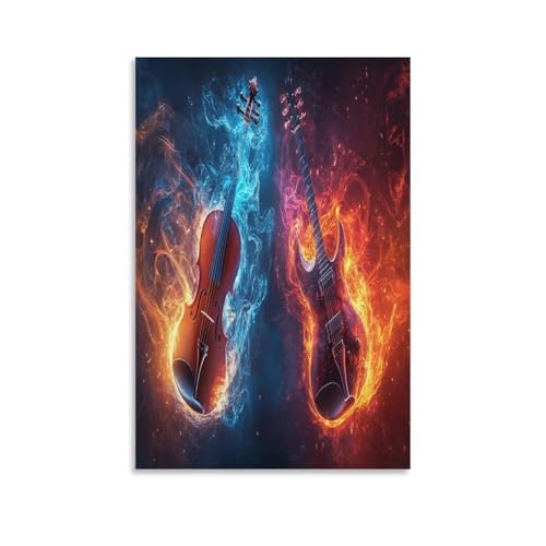 Guitarra cuadro en lienzo cuadros decoracion pinturas murales pintura poster impresiones salon