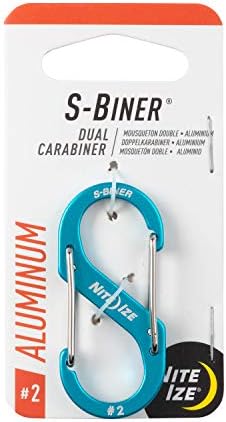 Nite Ize SBA2-03-R6, Aluminum, Blue Carabiner, Size #2