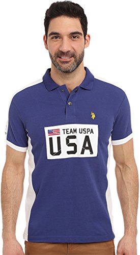 U.S. Polo Assn. Men's Sporty Authentic Slim Fit Pique Polo Shirt