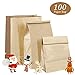 Produktbild Kraftpapiertüten, Woopus100 Kleine Braune Papiertüten Papierbeutel Kraftpapier für Adventskalender,Geschenktüten, Gastgeschenke, Weihnachts-Geschenktüte, Geburtstag, 9 x 18 x 5.5 cm
