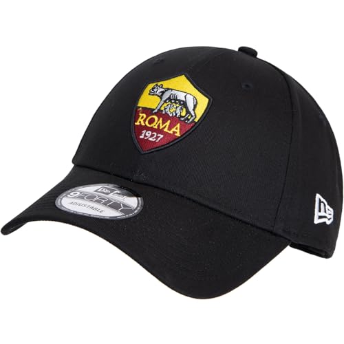 Misura regolabile New Era AS Roma Core 9forty Cappello, nero, taglia unica