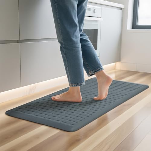 UKISS Kitchen Rugs ，Waterproof Kitchen Mats ，Cushioned Anti Fatigue Kitchen Mat for Floor