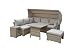 Produktbild HTI-Line Loungemöbel-Set Sonneninsel Vario 4 Loungegarnitur Gartenmöbel Terrassenmöbel