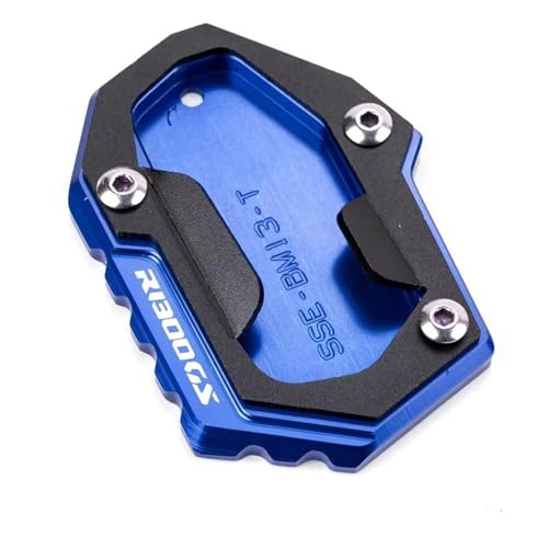 Extension béquille latérale pour R1300GS 2024-2025 : élargisseur bleu en aluminium CNC