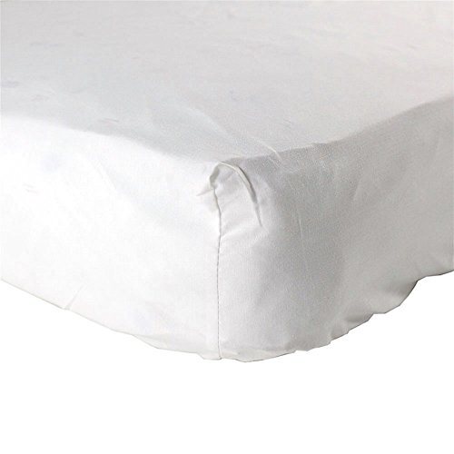 Luvable Friends Woven Crib Sheet, White