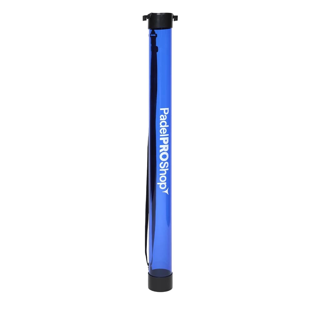 Padel Pro Shop Tubo Recogepelotas de Pádel Azul 2026 - Recogedor Ergonómico de Alta Resistencia, Capacidad 15 Bolas, Accesorio Ligero para Entrenamiento y Clases - 1