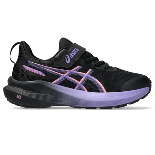 ASICS Kid's GT-1000 14 PS Running Shoes, K12, Black/Sun Coral