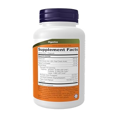 NOW Supplements, Super Enzymes, Formulated with Bromelain, Ox Bile, Pancreatin and Papain, Super Enzymes,90 Capsules