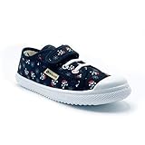  Zapatillas de Lona para niña y niño/Bambas Infantiles con aromaterapia antimosquitos/Calzado Infantil con Cierre de Velcro y Cordones elásticos/fabricacion en España (Negro, Numeric_27)