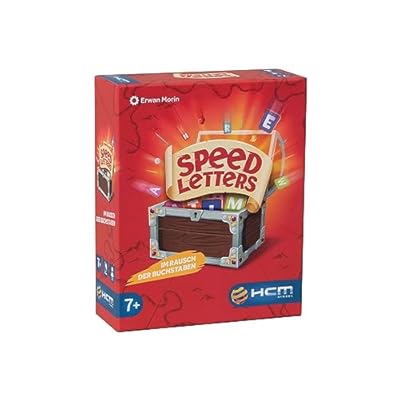HCM Kinzel - Speed Letters | Juego de Cartas rápido con búsqueda del Tesoro | Coleccionar y Ganar | Diversión para Toda la Familia | Juego de Cartas | alemán | 55201 | Ya disponible en tu tienda friki favorita! En mundofriki.es!