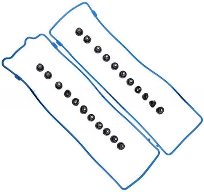 Engine Valve Cover Gasket Set for Ford F-150 F-250 E-150 for Expedition for Lincoln Town Car 4.6L, Gasket Set with 22 Gaskets, OEM VS50377R VC4150G, Blue