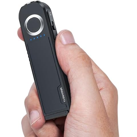 MNGARISTA Rechargeable Flashlight EDC, IPX8 Waterproof, Magnetic Base, 500-Lumen(Black) Cover