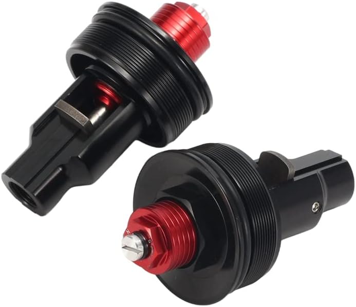 Front Fork Cover Cap Preload Adjusters Bolts Replacement for Suzuki GSX1300R Hayabusa 2008 2009 2010 2011 2012 2013 2014 2015 2016 2017 2018