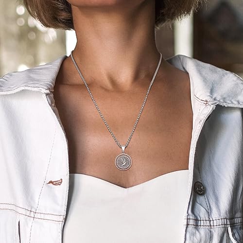 PRAYMOS Confirmation Gifts 925 Sterling Silver Confirmed in Christ Necklace Gifts for Confirmation Sponsor Gift4