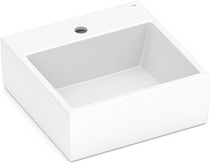 Cuba de apoio 410x410 com mesa Basic Q1 - Celite