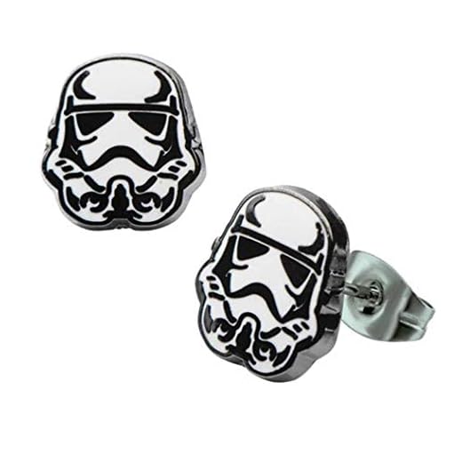 Star Wars Stormtrooper Enamel Stud Earrings