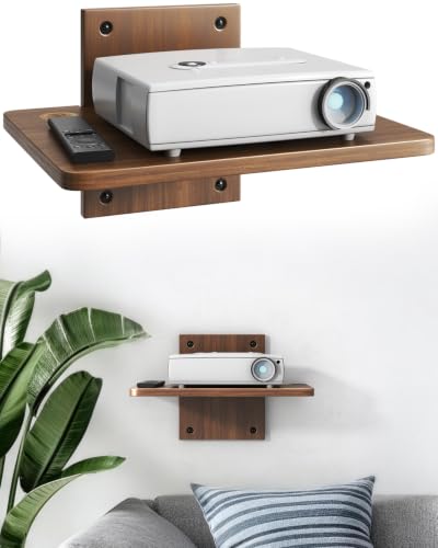 STANDOPIA 1-Tier Walnut Projector Shelf
