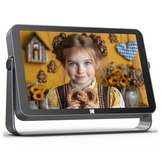 KODAK Wireless Digital Picture Frame with 4000mAh Battery Powered,10.1 Inch 1920x1200 G+G IPS Touch Screen Digital Picture Frame, 32GB Storage, Auto-Rotate, KODAK APP, Gifts for Women