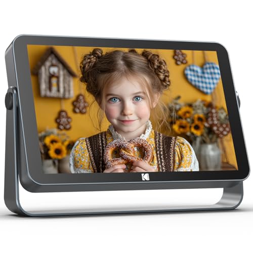 KODAK Wireless Digital Picture Frame with 4000mAh Battery Powered,10.1 Inch 1920x1200 G+G IPS Touch Screen Digital Picture Frame, 32GB Storage, Auto-Rotate, KODAK APP, Gifts for Women by KODAK - Used condition - US$78.66