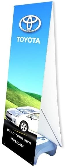 Double Sided Outdoor X Banner Stand Display Holder with Water Filled Base