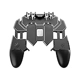 FOONEE Mobile Game Controller, Wireless 6 Finger Operation Mobile Gaming Joystick, iOS Android Universal Mobile Gaming Joystick Gamepad Grip