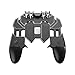 FOONEE Mobile Game Controller, Wireless 6 Finger Operation Mobile Gaming Joystick for PUBG,iOS Android Universal Mobile Gaming Joystick Gamepad Grip