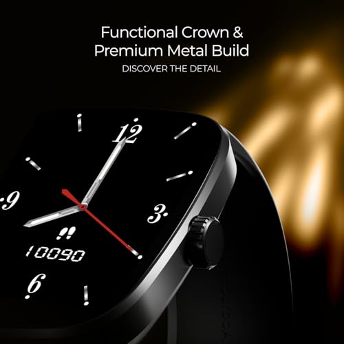 Image of boAt Ultima Regal Smart Watch with 2.01 Inch Ultra AMOLED Display, 1000 NITS Brightness, Premium Metal Case, Functional Crown, Watch Face Studio, Emergency SOS, BT Calling (Active