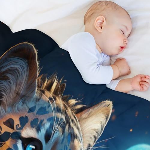 Manta para sofá y sofá de franela cálida estilo leopardo 4