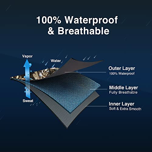 Tidewe Breathable Insulated Chest Wader With Boot Hanger, 1600G Insulation Waterproof Hunting Wader With Steel Shank Boots, 200 Insulated Liner Realtree Max 5 Camo Hunting Fishing Wader Size 9 #TOP2