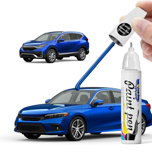 XTryfun Aegean Blue Metallic (B-593M) Touch Up Paint Compatible with Honda