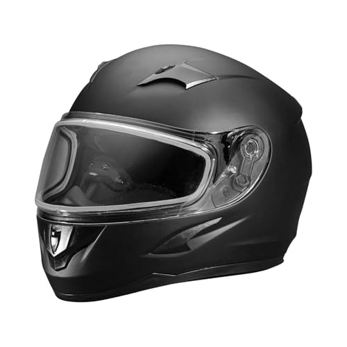 Polaris Blaze Snowmobile Helmet Full Face Anti Scratch Fog FMVSS 218 DOT Black - X-Large