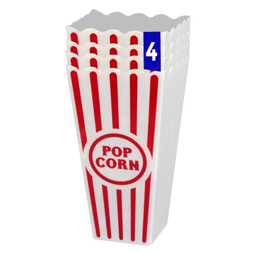 Cocosmile Movie Night Popcorn Containers for Theater, Cinema, and Home
