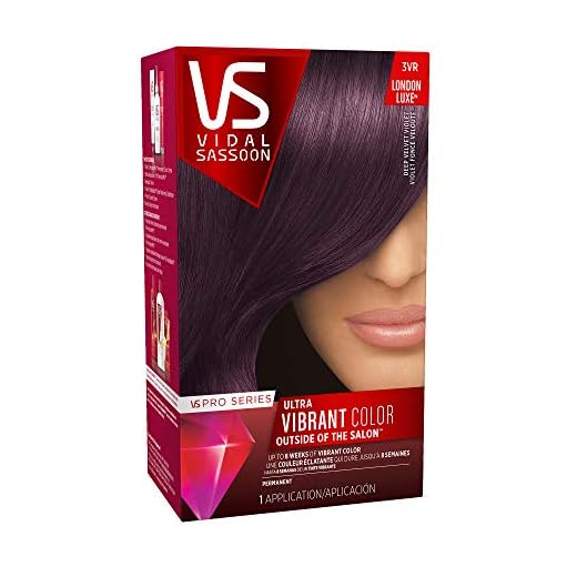Vidal Sassoon Pro Series Permanent Hair Dye, 3VR Deep Velvet Violet Hair Color, 1 Count