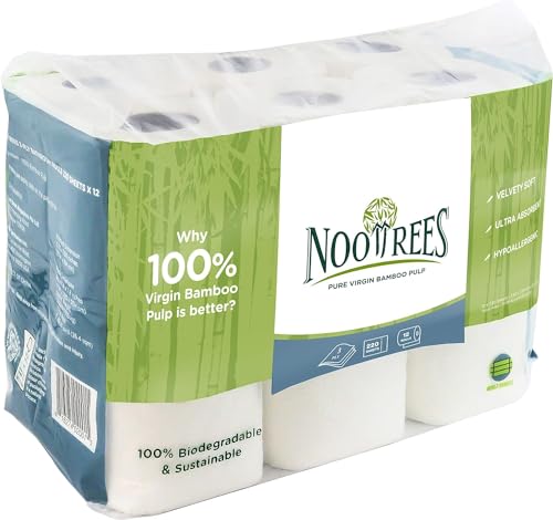 Papel higiénico de 3 capas NooTrees con textura suave y máxima resistencia 2