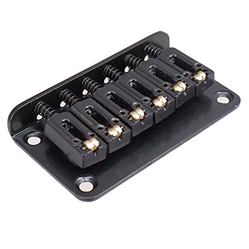 Sela de rolo ajustável Hardtail Guitar Bridge Body Through para 6 peças de guitarra elétrica