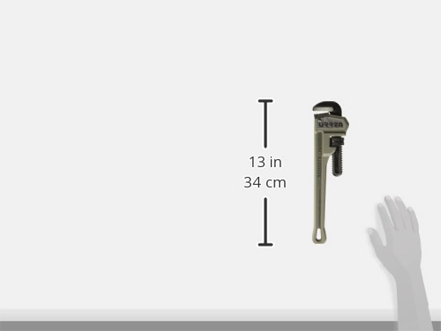 URREA 814AUR 14-Inch Aluminum Pipe Wrench