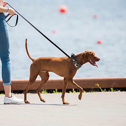 Dog Collar For Large Dogs, Padded Reflective Dog Collar Heavy Duty Dog Collar 2" Width Dog Collar Adjustable Stainless Steel Buckle For Medium Large Dog Pit Bull/Bulldog/Breeds #TOP4