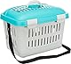 Trixie 3979 Transportbox Midi-Capri, XS: 44 × 33 × 32 cm, dunkelgrau/hellblau