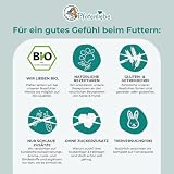 Pfotenliebe Bio-Hundefutter, Schnupperpaket mit verschiedenen Sorten, ausgezeichnete Bio Qualität seit 2007, 6x200g