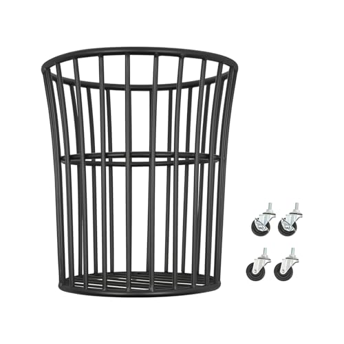 Image of Wire Metal Rolling Laundry Basket On Wheel,Wire Laundry Basket Storage Cart