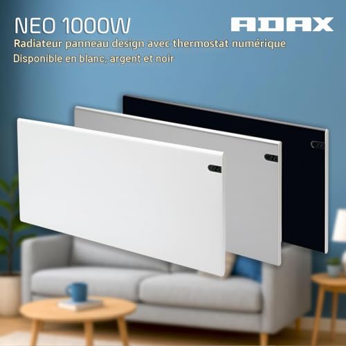 Radiateur Électrique ADAX Neo Basic NP10 KDT – 1000W, Programmable, IP20 - vue 7