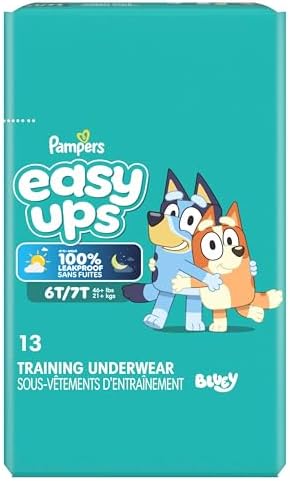 Easy Ups Girls & Boys Potty Training Pants, Size 8 (6T7T), 13 Count, Bluey Absorbent Training Underwear, Up to 100% Leakproof Day and Night, Hypoallergenic (Packaging May Vary) (Pack of 4) — view 13