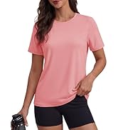 MAGCOMSEN Women's Short Sleeve Shirt UPF 80+ Sun Protection T-Shirts Quick Dry Workout Gym Runnin...