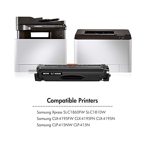 Amstech Compatible Toner Cartridge Replacement For Samsung Clt-504S Clt504S Clt-K504S Xpress C1860Fw C1810W Sl-C1860Fw Sl-C1810W Clx-4195Fw Clp-415Nw Printer Ink (Black Cyan Yellow Magenta 4-Pack) #TOP3