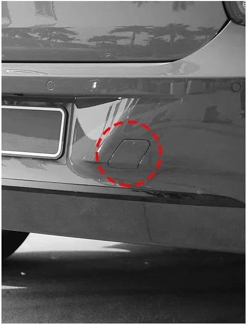 Car Rear Bumper Tow Hook Cover Cap Accessory 51127293548 for BMW 1 Series 116 118 120 125 F20 2012-2014 Bumper Trim Cover(White)