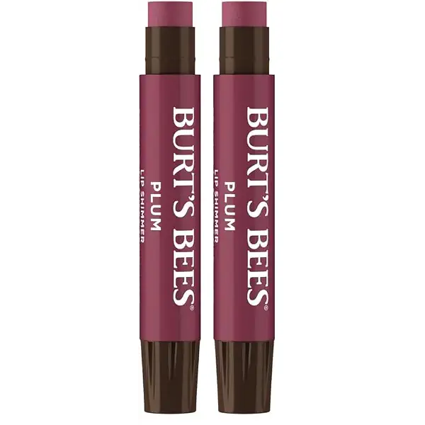 Burt's Bees® 100% Natural Origin Moisturizing Lip Shimmer, Plum, 1 Tube (Package May Very) (Pack of 2) 1