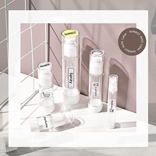 NIIMBOT Refill Labels Compatible with D11/D110/D101/H1S Label Maker, Waterproof, Oil-Proof Travel Bottles Labels for Storage Bins, Jar, Cosmetic Container, JADENS D110&D11 - 3