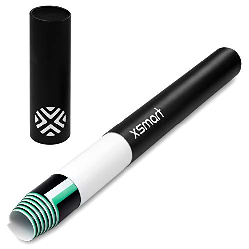XSmart PVC Vinyl Backdrops 3 Pack Set 2.2 x 4.2 ft (68x130 cm) Produit Photographie Studio Photo Papier Imperméable Écran de Fond pour Photos et Vidéo Tube de Stockage Portable Blanc Vert Noir