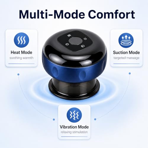Image of Elnor Smart Dynamic Cupping Therapy Device | Rechargeable Cupping Therapy Massage Tool | 3 in 1 Vacuum Therapy Machine for Body Massage Pain Relief, Best Massagers for Neck and Back with 12 Modes