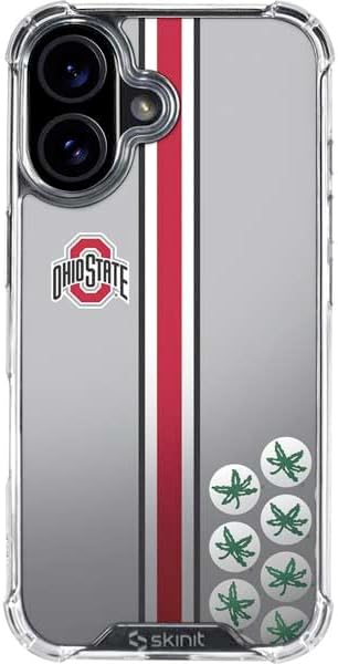 Skinit Clear Phone Case Compatible with iPhone 17 - Officially Licensed Ohio State University Buckeyes Design